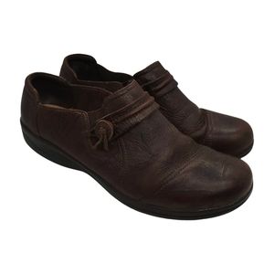Collection by Clark's Women's Brown Leather Comfort Shoes Size 8.5W
